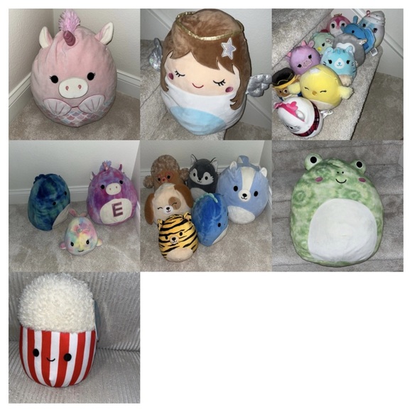 Huge lot authentic Squishmallows some nwt 23 plush all sizes - Picture 1 of 8